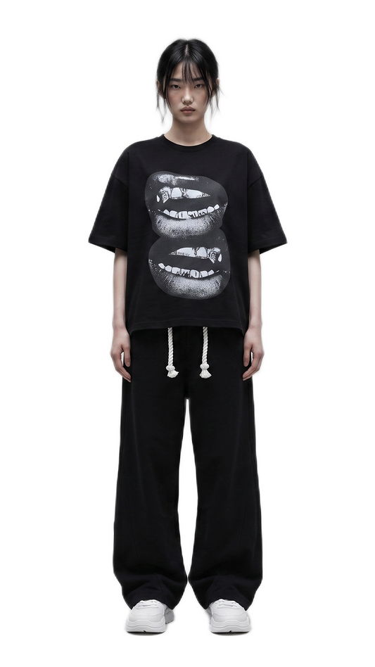 Midnight Lips - T-Shirt boxy Fit Tee