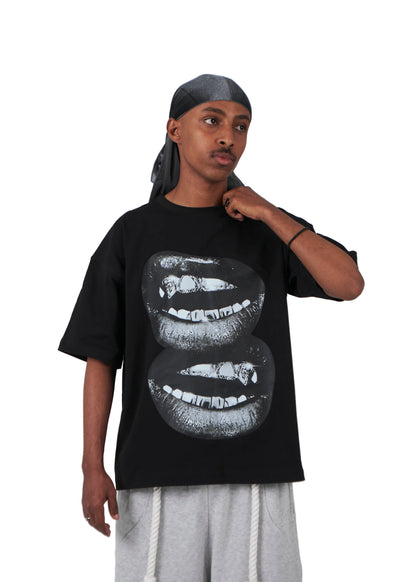 Midnight Lips - T-Shirt boxy Fit Tee