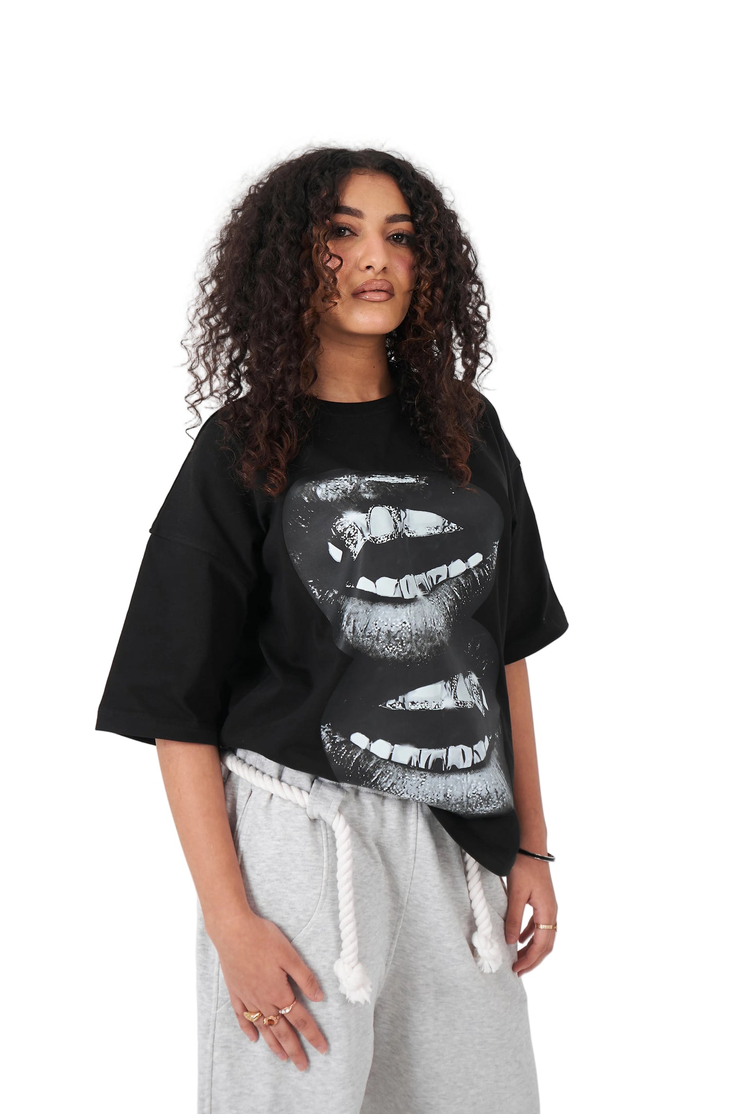 Midnight Lips - T-Shirt boxy Fit Tee