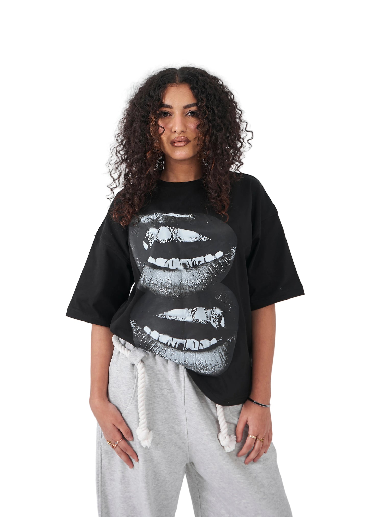 Midnight Lips - T-Shirt boxy Fit Tee